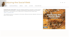 Desktop Screenshot of analyzingthesocialweb.com