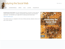 Tablet Screenshot of analyzingthesocialweb.com